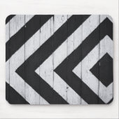 Houtkorrels Gedopt zwart en wit Muismat (Voorkant)