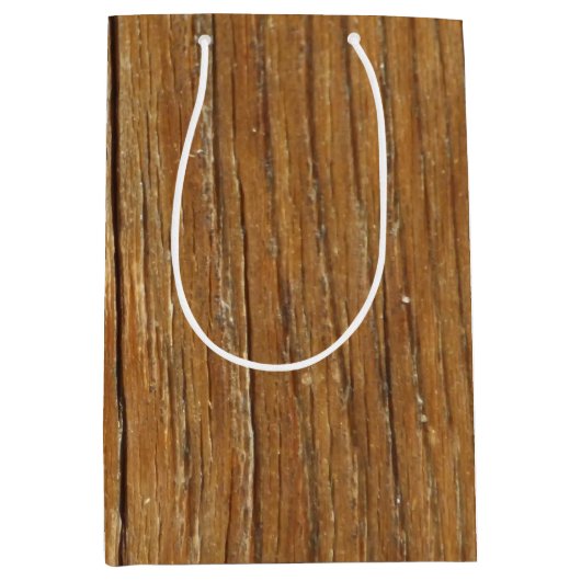 Houtkorrels Gift Bag Medium Cadeauzakje (Voorkant)