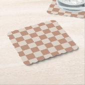 Houtkorrels Kartonnen Onderzetters (Gebogen)