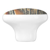 Houtkorrels Knot Texture Keramische Knop (Zijkant)