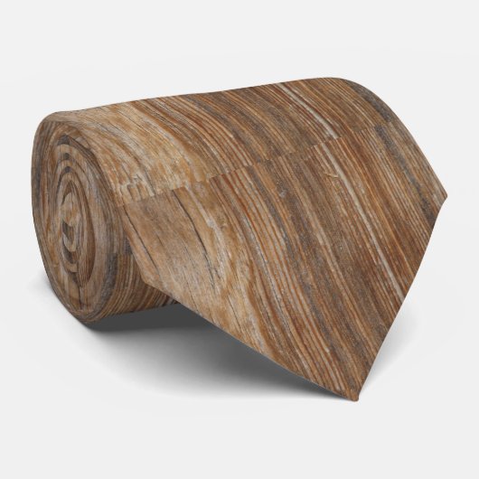 Houtkorrels Stropdas (Opgerold)