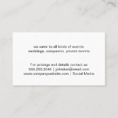 Houtkorrels Visitekaartje (Achterkant)