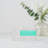 Houtkorrels Visitekaartje (Staand voorkant)