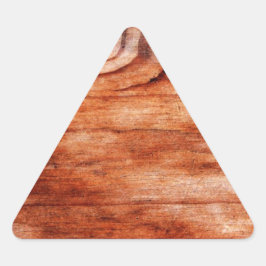 Houtkorreltextuur Driehoek Sticker