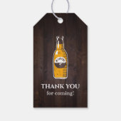 Houtkousen en -bier van elke leeftijd cadeaulabel (Achterkant)