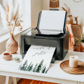 houtkweek | Pine Forest Kaarten & Geschenken Teken Poster