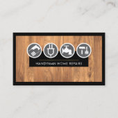 Houtlaag Handyman Gereedschap Visitekaartje (Voorkant)