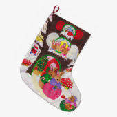 Houtland met kerstmis grote kerstsok (Voorkant (Hangend))