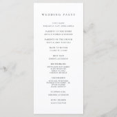 houtlijn | Rustic Mountain Forest Wedding Programma (Achterkant)