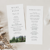 houtlijn | Rustic Mountain Forest Wedding Programma