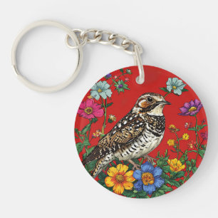 🐦 Houtlijster Natuur Zangvogel Charme 🐦 Sleutelhanger