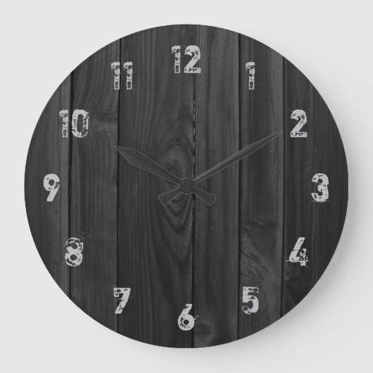 Houtlook Plants Large Clock Grote Klok (Voorkant)