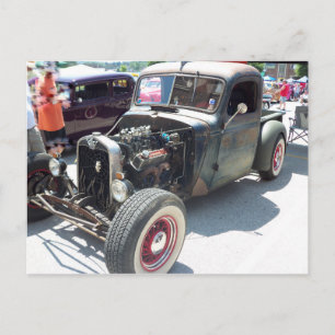 Houtloze hotroze briefkaart