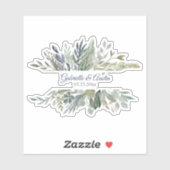 Houtloze Passen getrouwd Sticker (Vel)