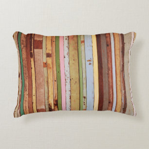 Houtmateriaal: behang Textuur Accent Kussen