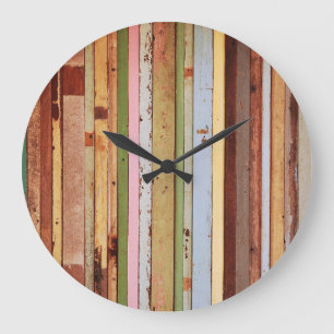 Houtmateriaal: behang Textuur Grote Klok