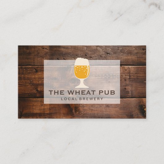 Houtnerf Visitekaartje (Voorkant)