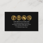 Houtnerf Zwart Handyman Lijst Visitekaartje (Achterkant)