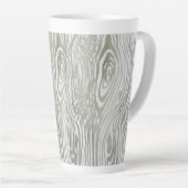 Houtnerfpatroon latte mok (Rechterhoek)