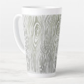 Houtnerfpatroon latte mok (Linkerhoek)