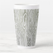 Houtnerfpatroon latte mok (Voorkant)