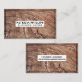 Houtnerfstructuur Achtergrond Visitekaartje (Voorkant / Achterkant)