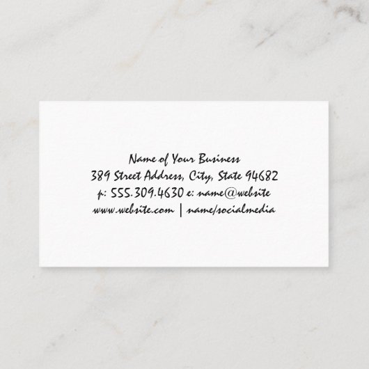 Houtnerfstructuur Achtergrond Visitekaartje (Achterkant)