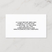 Houtomheining Turquoise Visitekaartje (Achterkant)