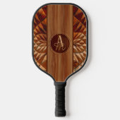 Houtpatroon Pickleball Paddle (Voorkant)