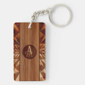 Houtpatroon Sleutelhanger (achterkant)