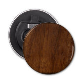 Houtplaat van textiel button flesopener (Voorkant)