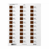 Houtplaat van textiel etiket (Full Sheet)