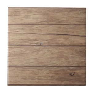 Houtplanken zijn ontworpen voor bruine keramische  tegeltje