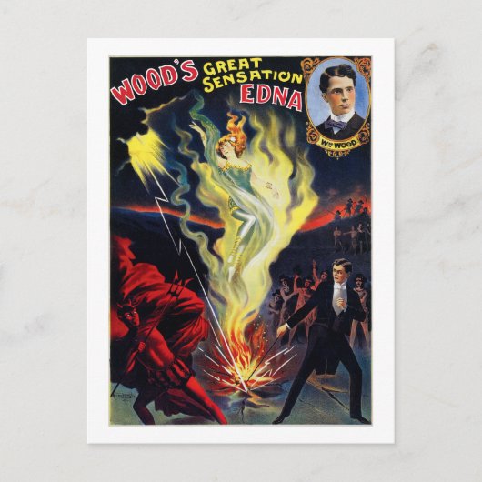 Houtsensatie "Edna" Briefkaart (Voorkant)