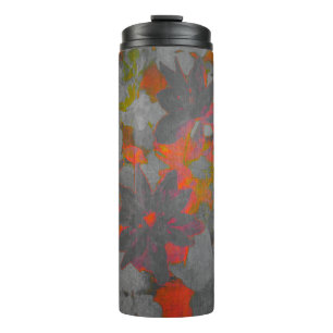 Houtskool Bloemen Thermosbeker