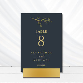 Houtskool Botanische Minimalistische Huwelijk Kaart