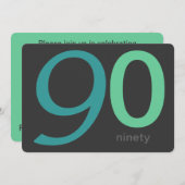 Houtskool en de Blauwe Uitnodiging van de (Voorkant / Achterkant)