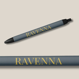 Houtskool Goud Naam Persoonlijk Aangepast Luxe Cad Zwarte Inkt Pen