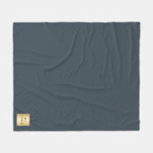 Houtskool grijs corporate logo aangepaste bedrijfs fleece deken (Voorkant (Horizontaal))