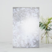 Houtskool Grunge Abstract Bloemen Briefpapier (Staand voorkant)