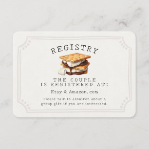Houtskool Herfst Kampvuur Buiten Bruidsregister In Informatiekaartje