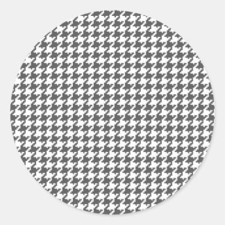 Houtskool Houndstooth Stickers