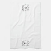 houtskool | Monogram  Lijst Theedoek (Verticaal)