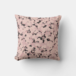 houtskool roze grijs abstract kussen