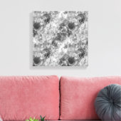 Houtskool Verkreukelde Textuur Canvas Afdruk (Insitu (Woonkamer))