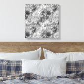 Houtskool Verkreukelde Textuur Canvas Afdruk (Insitu (Slaapkamer))