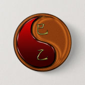 Houtslang Ronde Button 5,7 Cm (Voorkant)