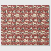  houtsnede Koe inpakpapier (Vlak)