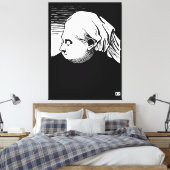 Houtsnede Portret van Koningin Victoria Canvas Afdruk (Insitu (Slaapkamer))