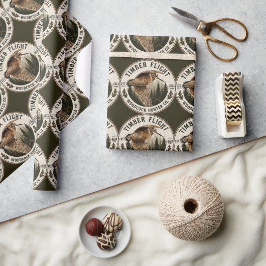 Houtsnip cadeaupapier (Crafts)